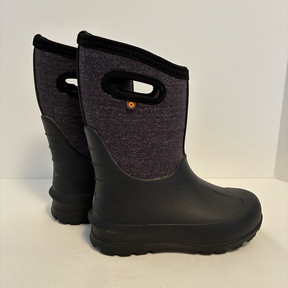 Bogs Big Kids Neo-Classic Melange Winter Boots Size 1 - Picture 2 of 10